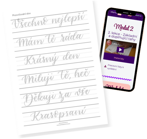 Kurz moderni kaligrafie 2